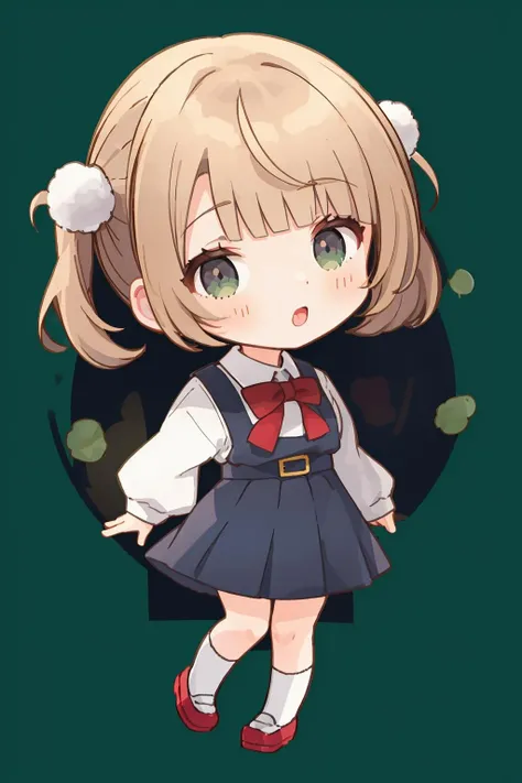 ((((ultra illustrated style:1.0)))),best quality,best animated,masterpiece,ray tracing, global illumination,school uniform,chibi,1girl, solo, standing,full body, looking at viewer, outdoors
 <lora:Shigure Ui-000008:0.7><lora:chibi-000005:1>