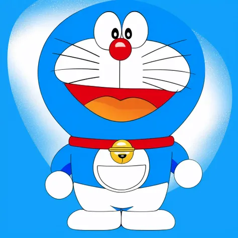 <lora:Doraemon-V1:1.0>,a cartoon character with a blue background and a red nose and a red nose and a blue background with a cartoon character with a red nose and a blue background and a red nose and a, aqua_background, blue_background, blue_sky, blue_theme, full_body, simple_background, sky, "a cartoon character with a blue outfit and a red nose and a yellow bell around his neck and a red nose"