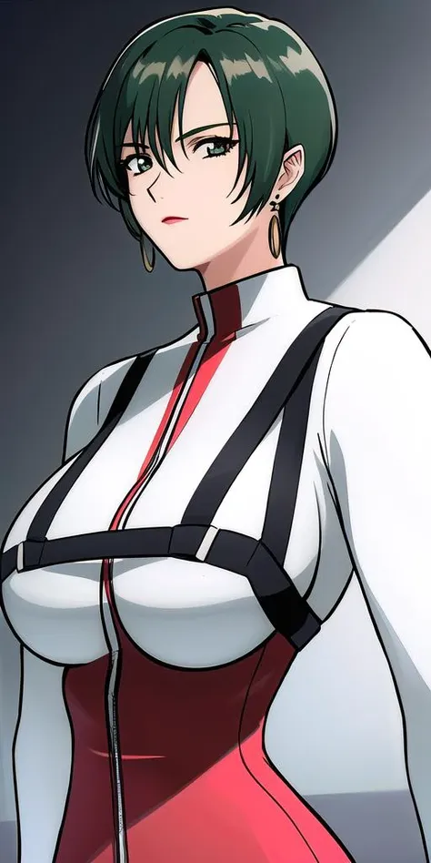 <lora:MiliaFallynaV8:.7> miliafallyna, huge_breasts, standing, solo, White_pilot_suit_Chest_harness, masterpiece, best_quality, detailed_face, detailed_eyes, highres, beautiful, detailed,