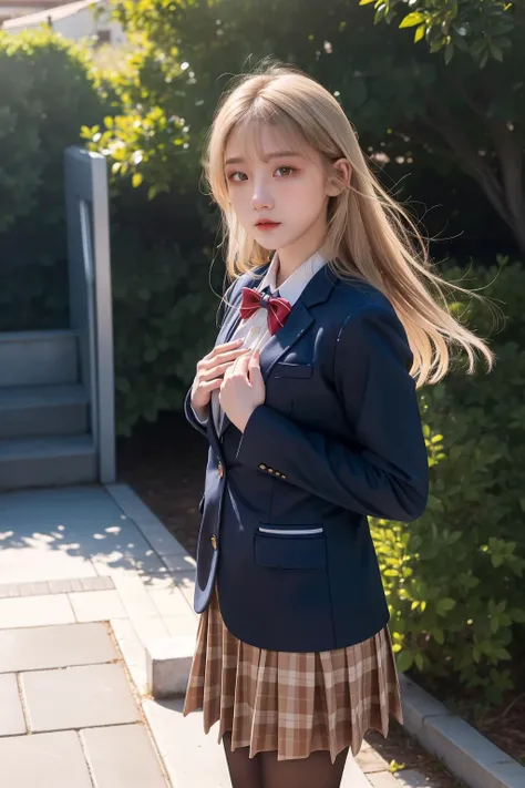 <lora:zyc_mhr:1>
1girl, outdoors, street, cityscape, walking, adjusting hair,
aamahiru, blonde hair,long hair, red bowtie, blue jacket, blazer, long sleeves, plaid skirt, brown skirt, pantyhose
<lora:qqq-sexypantyhose-v1:1> pantyhose
<lora:panties_under_pantyhose_v1:1>PANTIES UNDER,PANTYHOSE,PANTYHOSE,PANTIES
(masterpiece, high quality, best quality), ((delicate eyes and face), volumatic light, ray tracing, extremely detailed CG unity 8k wallpaper, realistic,photorealistic, cowboy shot,