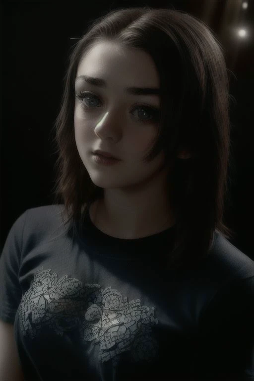 Close-up photo of young woman 20MWAS23, intricate details, natural cinematic lighting, wearing a t-shirt