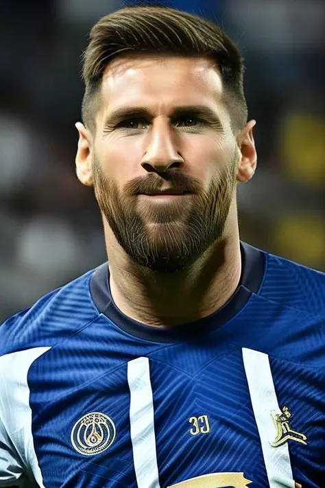 portrait photo of sks man (messi:1) with beard with Argentine football soccer jersey, serious look, high detailed face, <lyco:locon_perfecteyes_v1_from_v1_64_32:0.80><lora:MESSI2:1>
