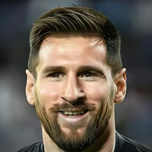 portrait photo of sks man (messi:1) with beard with football soccer jersey, high detailed face, <lyco:locon_perfecteyes_v1_from_v1_64_32:0.80><lora:MESSI2:1>