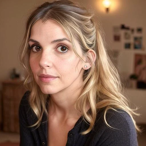 an unfiltered photograph portraying a lady looking like Larne4