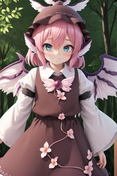 <lora:lorelei:0.8> mystia lorelei, 1girl,hat,pink hair,dress, animal ears,wide sleeves, wings,sneer,
wooden shrine in a forest,sparkling eyes, energetic eyes,
The soft lighting and detailed surroundings create an immersive environment where imagination runs wild hyper-detailed,hyper-detailed face, high quality visuals, dim Lighting, sharply focused, octane render, 8k UHD