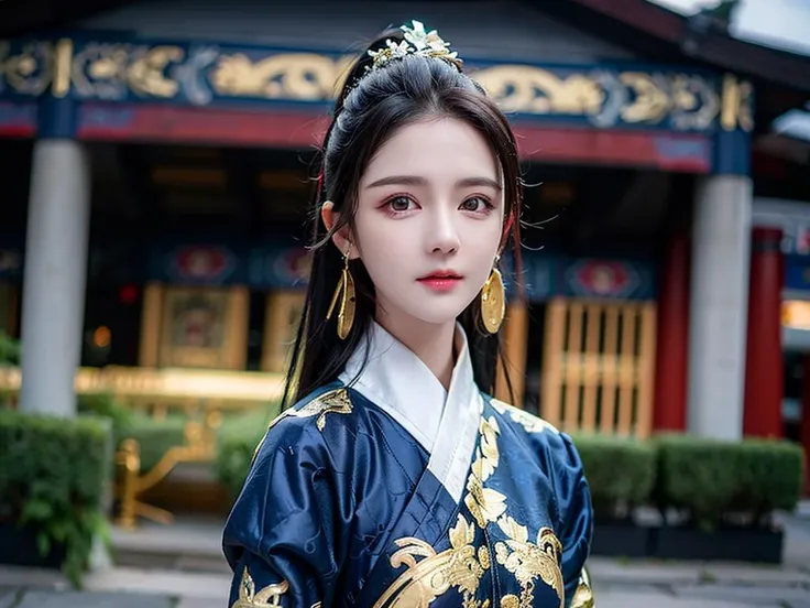feiyu_clothes, blue fabric, gold embroidery, black bracer with golden embroidery, high ponytail, depth of field, night cityscape, (6+girls:1.5), ulzzang-6500v1.1, (original: 1.2), (realistic: 1.3) , beautiful girl with beautiful details, extremely detailed eyes and face, eyes with beautiful details, absurd, incredibly absurd, huge file size, ultra detail, high resolution, ultra detailed, best quality, masterpiece, illustration, ultra detailed and beautiful, ultra detailed, CG, unity, 8k wallpaper, amazing, fine Detail, masterpiece, top quality, official art, extremely detailed CG unity 8k wallpaper, cinematic lighting, (perfect shiny skin:0.6), slim and smooth lines, (floating), (small breasts:1), earrings , <lora:Feiyu_clothes_v1:0.8> <lora:koreanDollLikeness_v15:0.2>, masterpiece, best quality,