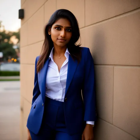 desiespresso, a professional portrait photo of a 30 year old pretty woman, business suit, skin pores, perfect face, perfect  eyes, bokeh  <lora:desicoffee:1>