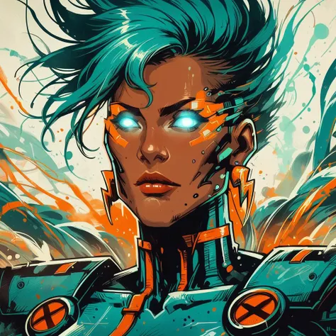 score_9, score_8_up, score_7_up, <lora:st0rm1:1> st0rm1, 1girl,solo, glowing eyes, no pupils,superhero costume, frontal view, jewelry, earrings, <lora:Neon_Splash_Art_for_Pony:1> mad-cbrpnksplshrt