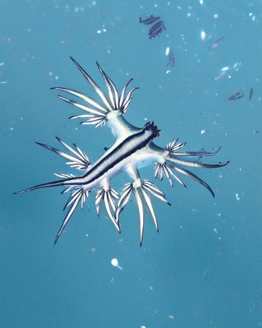 <lora:UMUSF:0.7> , fins, Glaucus, atlanticus, Sea Swallow, UMUS