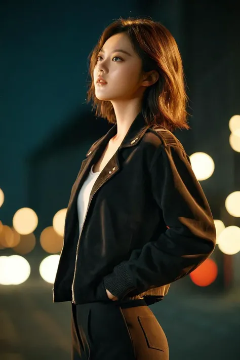 cinematic photo of (masterpiece,best quality,ultra high res:1.1),(photo-realistic:1.1),looking at viewer,side_light,bokeh,beautiful face,exquisite face,skin texture,1girl,22yo,
(sweat and pure:1.2),enjoy this wet orgasm,
<lora:xiaomai_XL_0_:1.3>,xiaomai,
(Suede_jacket:1.5),(Wide-leg_pants:1.4),(Ankle_boots:1.3),,, 35mm photograph, film, bokeh, professional, 4k, highly detailed