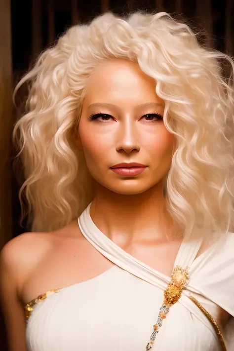 A medium body of beautiful young woman (gulcinergul01), platinum yellow hair, detailed face, regular eyebrows, natural thin lips, perfect teeth, (white shirt, bare shoulders), earing, jewelery, neck, chin, (facial skin imperfections:0.1)., textured skin, detailed skin texture, remarkable detailed pupils, visible skin detail, (freckled face:0.4), (blush:0.5), (goosebumps:0.5), skin fuzz, dry skin, subsurface scattering, pore details, oiliness, skin redness, blemishes, high-resolution textures, natural lighting, ultra realistic, Photorealistic, Hyperrealistic, Hyperdetailed, analog style, detailed skin, soft lighting, subsurface scattering, realistic, soft shadow, masterpiece, Ultra-High Quality, 12K, Deep Learning AI Enhancement, HDR, Quantum Dot Technology, 16-bit Color, Digital Medium Format, Advanced Lens Optics, ProRes RAW, Computational Photography, High Frame Rate, LUTs, Cinema-Quality Stabilization, <lora:GulcinErgul01-000003:1>, outdoor, in ruined city, courtyard blur background, dusty misty background, (from below:.8), wide angle, (from side:0.2), <lora:add_detail:1>, by vogue