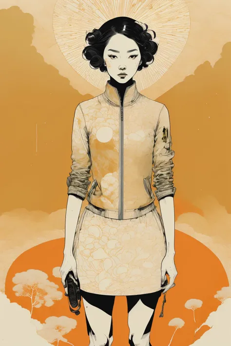 digital art selected for the , by Yuko Shimizu, victo ngai and tristan eaton, by Tomer Hanuka, bob larkin and tomer hanuka , Chromatic_Taleweaver