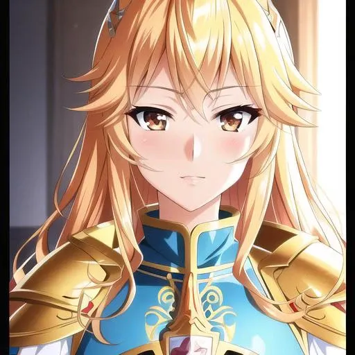 anime, masterpiece, best quality, mature woman knight adventurer in full plate armor, intricate details, detailed facial features, cinematic lighting, stunning environment, editorial design, key visual, by Kyoto Animation, gold princess crown