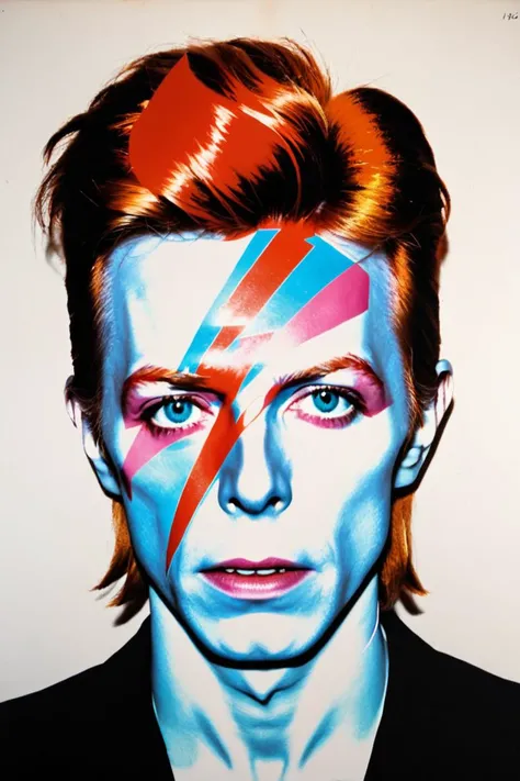 andy warhol painting of david bowie