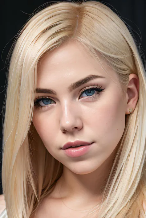 a girl with blonde hair,long hair,beautiful detailed eyes,beautiful detailed lips,extremely detailed face and portrait,1girl,portrait,photorealistic,digital painting,highly detailed,cinematic lighting,warm color tone,sharp focus,vibrant colors,seamless,realistic skin texture,flawless,elegant