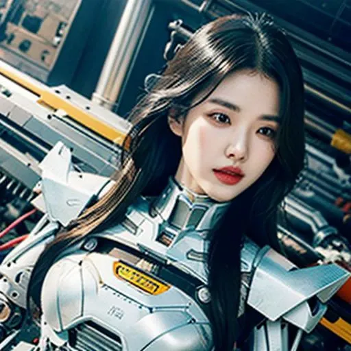 (original) , (very detailed wallpaper) , very detailed illustrations, (1 Girl) , beautiful eyes, (delicate face) , perfect detail,
((mechanical parts)), mechanical spine, mechanization, future, wide hips, laboratory, ((mecha)), stylish energy \(module\), repairing,
(best lighting) , (super complex detail) , 4K Unity, (super detailed CG: 1.2) , (8K: 1.2) , lifelike, <lora:My Girl:0.5>
