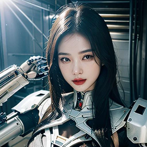 (original) , (very detailed wallpaper) , very detailed illustrations, (1 Girl) , beautiful eyes, (delicate face) , perfect detail,
((mechanical parts)), mechanical spine, mechanization, future, wide hips, laboratory, ((mecha)), stylish energy \(module\), repairing,
(best lighting) , (super complex detail) , 4K Unity, (super detailed CG: 1.2) , (8K: 1.2) , lifelike, <lora:My Girl:0.3>