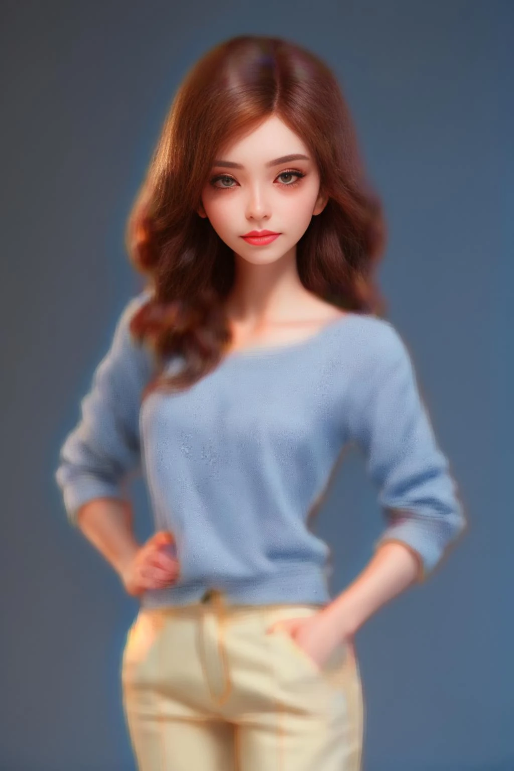 realistic, detailed,
break,
1girl, extremely beautiful, slender, detailed skin complexion, seductive face, casual clothes, looking at viewer
break,
simple background
break,
cowboy shot, perspective, rule of third, depth and dimension, depth of field
break, <lora:IG_Valezka:0.8>