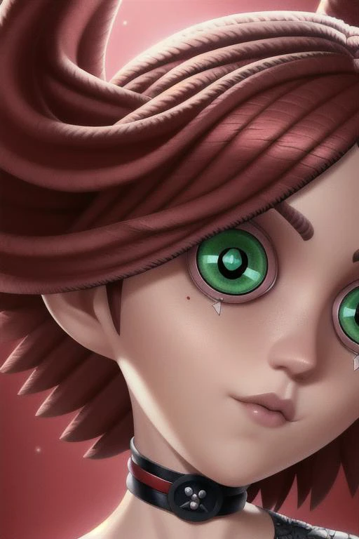 <lora:identityV_v30:0.8> IDENTITY V
BUTTON EYES, proportional eyes, (realistic:1.5), extremely detailed, hyper detailed, soft lighting, detailed background, extreme detail background, sharp details, beautiful face, symmetrical eyes, short red hair, short hair, red hair, green eyes, woman, high quality, (full body:1.3),