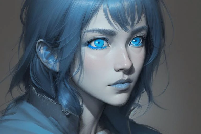 (sketch:1.3), (Style of Berserk, Style of Kentaro Miura:1.1), (ruan jia), (line weight), ((((blue eyes))))<lora:epiNoiseoffset_v2:1.0>