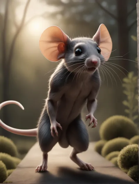 ((photo:1.2)), A mouse outside dramatic lighting, dynamic pose, dynamic camera,masterpiece, best quality, dark shadows, ((dark fantasy)), detailed, realistic, 8k uhd, high quality, detailed, realistic, 8k uhd, high quality