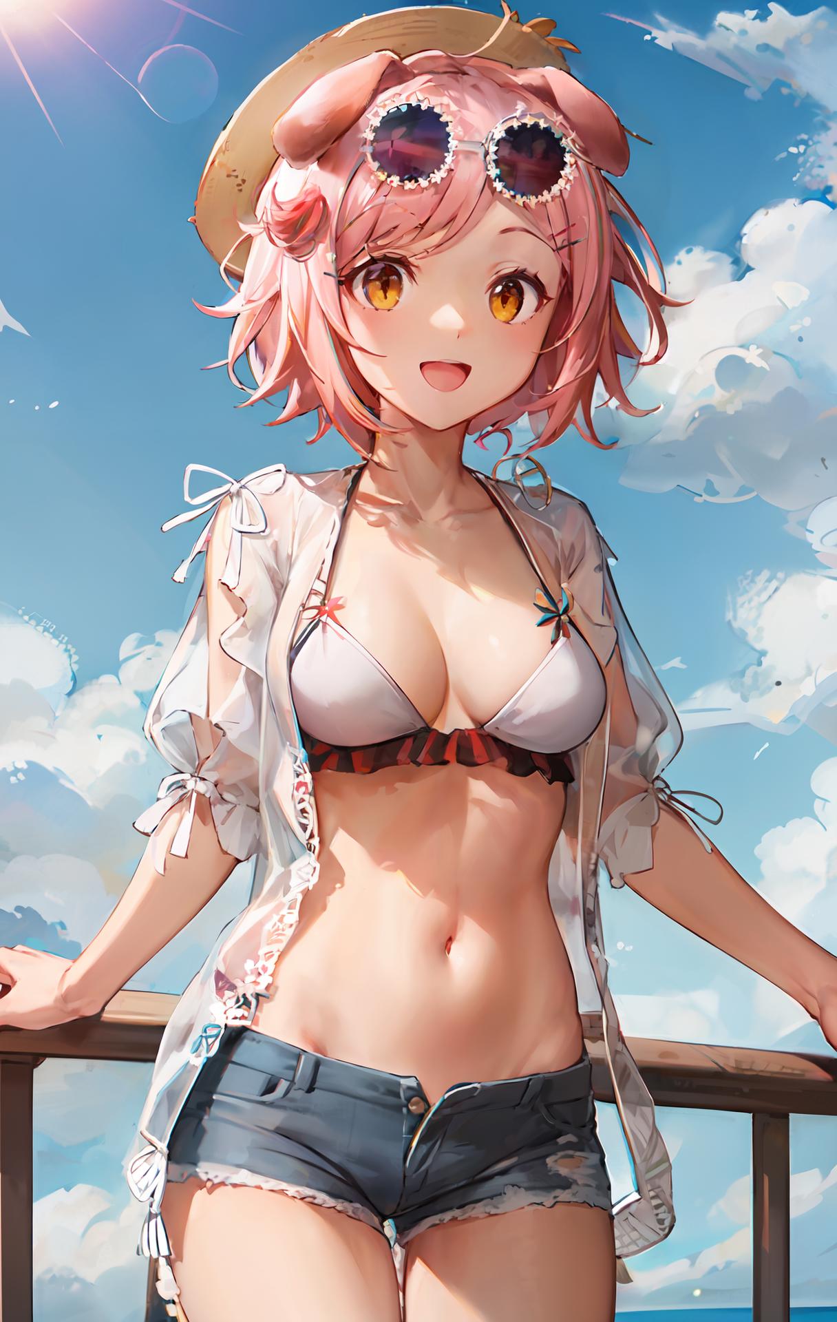 明日方舟 澄闪 夏卉FA394 Arknights Goldenglow swimsuit v1.0