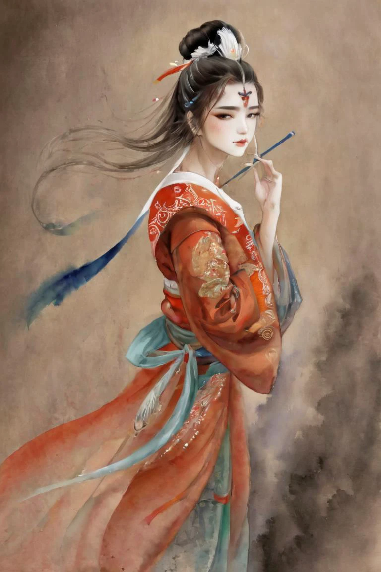 masterpiece, best quality, 1girl,  <lora:kwFemale_Beta40-SDXL_v1:1>,  <lora:PAseer-SDXL-Echoes of the Verdant Twilight:0.7>, TRADITIONAL ART