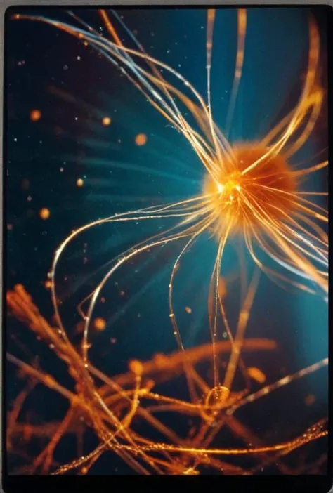 analog film photo ((color photo of entanglement, fundamental property of quantum mechanics one particle is dependent on the state of another, even separated by distances))(visually captivating patterns representing entangled states of quantum bits, vibrant colors and intricate designs symbolize interconnectedness and non-locality of entangled particles)(breathtaking, insane details))
<lora:LCM-LoRA-XL_V1:0.21>
<lora:SDXLHighDetail_v5:0.3>
<lora:ral-exposure:0.3> ral-exposure
<lora:Essenz-BetterPhotography-XL_V1-2:0.3>
<lora:Great-Lighting-XL_V1:0.7> . faded film, desaturated, 35mm photo, grainy, vignette, vintage, Kodachrome, Lomography, stained, highly detailed, found footage