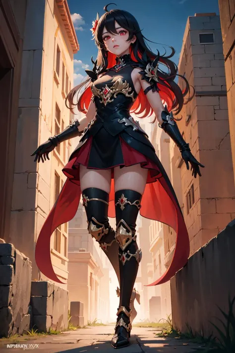outdoor,fantasy,landscape,
BREAK,1girl,((full body:1.1)),<lora:sc_nyx:0.9>,sc_nyx,red eyes,small breasts,outdoors,Ultra-detail,(highres:1.1),best quality,(masterpiece:1.3),cinematic lighting,(highly detailed face and eyes:1.3),