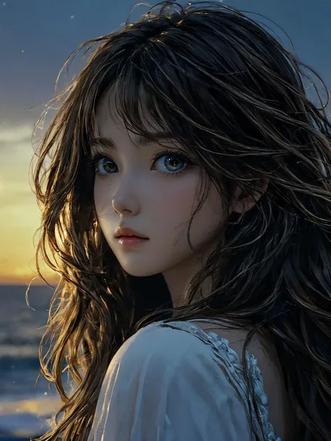 masterpiece,illustration,best quality,extremely detailed CG unity 8k wallpaper,original,high resolution,oversized documents,portrait,extremely delicate and beautiful girl,((waifu:1.4)),1girl,solo,messy hair,hair flowing in the wind,very long hair,beautiful detail eyes,jewel eyes,glowing circle pupils,golden eyes,good lighting,ray tracing,sparkling,staring at sunset at dusk,depth of field,profile,
latin america,
<lora:kwFemale_Beta40-SDXL_v1:1>