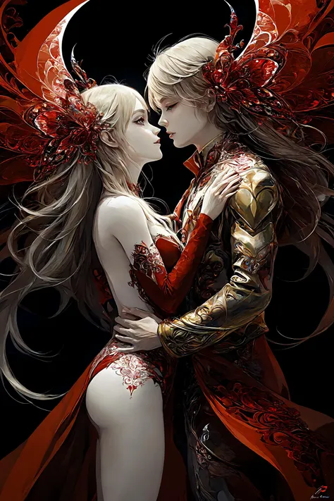 official art, highest details, beautiful and aesthetic, fractal art, colorful,
masterpiece, best quality, 1girl, <lora:kwFemale_Beta40-SDXL_v1:1>, red, valentine, love, couple,