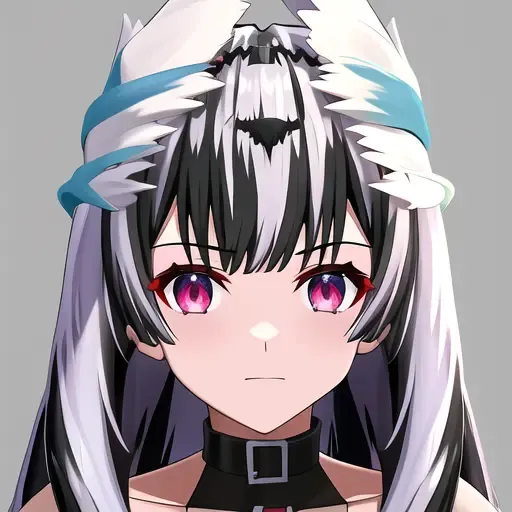 veyle_engage, 1girl, solo, closed mouth, hairclip,  red_eyes