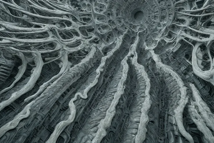 hyper realistic, crisp, hnsrdlf style, intricate (biomechanical:0.8) detail, fractal