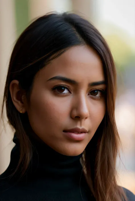 best quality (raw:1.1) photo of (Son4mB4jw4001:0.99), a woman as a model, modelshoot style, (extremely detailed CG unity 8k wallpaper), Intricate, High Detail, Sharp focus, dramatic, photorealistic painting art by midjourney and greg rutkowski, (at noon:1.2), (brightly lit), (sun light:1.2), (makeup:1.1), ((Barcelona:1.2)), ((turtleneck:1.2)), (looking at viewer:1.3), (detailed pupils:1.3), (modest outfit:1.2), (closeup), <lora:LowRa_2:0.3>, RAW candid cinema, 16mm, color graded portra 400 film, remarkable color, ultra realistic, textured skin, remarkable detailed pupils, realistic dull skin noise, visible skin detail, skin fuzz, dry skin, shot with cinematic camera, <lora:add_detail:1>