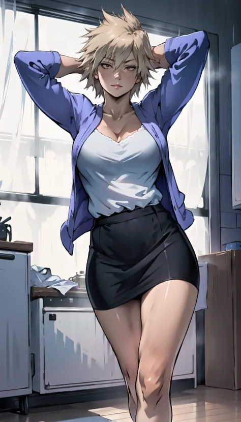 (cowboy shot), sfw, (masterpiece), (best quality:1.0), (ultra highres:1.0), detailed eyes,
BREAK
<lora:MitsukiMHA:0.8> MitsukiMHA, red eyes, mature female, hands behind head,
purple cardigan, white shirt, black skirt
BREAK
(gorgeous view)