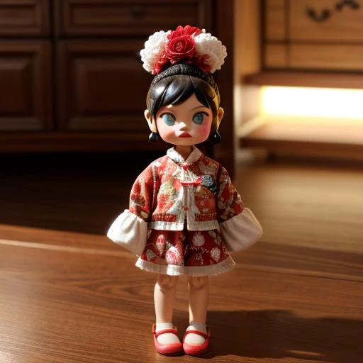 <lora:ARWMollytoy:1>,mollytoy,lin daiyu girl,wearing a red flower cotton jacket from the Northeast china style,<lora:女çAdd More Details - Detail Enhancer _ Tweaker (ç»èè°æ´) LoRA_v1.0 (1):1>,