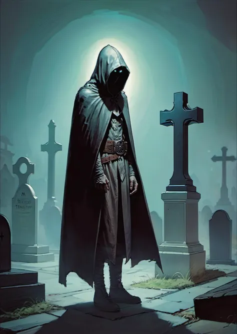 1girl,
hood
glowing eyes
dark
shadow
dim light
tombstone,
perspective
from above
(by Ben Templesmith)