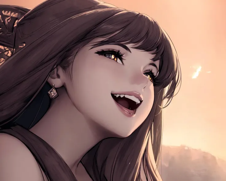 <lora:Hyung style:0.7> cute woman, face closeup, opened mouth, detailed face, smile,(detailed teeth), dynamic angle,
(masterpiece), best quality, highres, 4k, 8k, Detailed Illustration, intricate detail, cinematic lighting, amazing quality, amazing shading, soft lighting