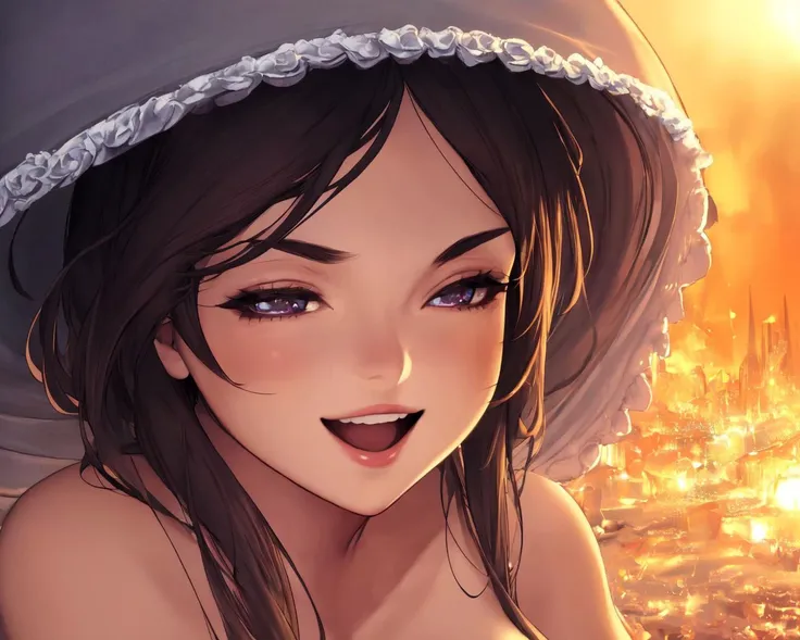 <lora:Hyung style:0.7> cute woman, face closeup, opened mouth, detailed face, smile,(detailed teeth), dynamic angle,
(masterpiece), best quality, highres, 4k, 8k, Detailed Illustration, intricate detail, cinematic lighting, amazing quality, amazing shading, soft lighting