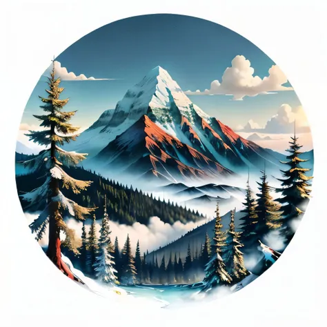 mountain, see, trees, forest, lush <lyco:BLTA2:0.8> <lora:epi_noiseoffset2:0.8>