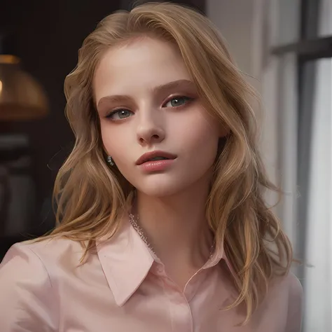 (masterpiece:1.2, best quality:1.2, high resolution), <lora:Alexandra_Bortich-07:1> alexandra bortich, detailed face, pink shirt