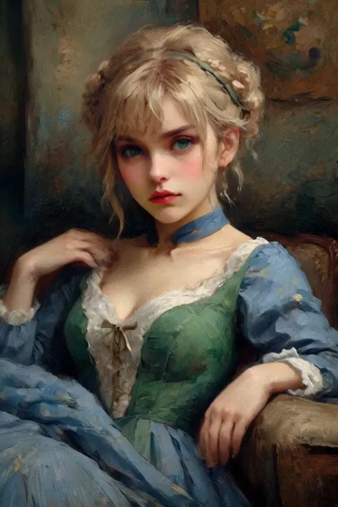 Professional oil painting, official art, emotional portrait, best quality, high quality, amazing quality, masterpiece, UHD,
BREAK
in the style of Vincent van Gogh,
BREAK
artoria pendragon \(fate\), saber, extremely beautiful, elegant, good, Luxurious, Gorgeous, brave, courageous, bold, beautiful detailed face, beautiful detailed eyes, (green eyes:1.3), beautiful blonde hair, extremely detailed hair, ahoge, sidelocks, hair bun, single hair bun, hair ribbon, blue ribbon, braid, perfect anatomy, good hands, perfect hands,
BREAK
Trumpet wedding dress, designed by Demna Gvasalia and Afarin Sajedi, British charm, English elegance, relaxed pose, fashionable, floral, Excalibur,
BREAK
vivid colors, fine brushwork, glazing, rich oil paint, dynamic angle, Depth of Field, Gallery-Worthy Visuals, Artistic Depth and Dimension,