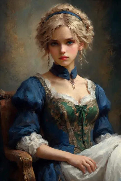 Professional oil painting, official art, emotional portrait, best quality, high quality, amazing quality, masterpiece, UHD,
BREAK
Rembrandt-like oil painting techniques,
BREAK
artoria pendragon \(fate\), saber, extremely beautiful, elegant, handsome, Luxurious, Gorgeous, brave, courageous, bold, beautiful detailed face, beautiful detailed eyes, (green eyes:1.3), beautiful blonde hair, extremely detailed hair, ahoge, sidelocks, hair bun, single hair bun, hair ribbon, blue ribbon, braid, perfect anatomy, good hands, perfect hands,
BREAK
Sheath wedding dress, designed by Peter Pilotto and Danh VÅ, British charm, English elegance, modeling pose, fashionable, floral, Excalibur,
BREAK
vivid colors, fine brushwork, sfumato, rich oil paint, dynamic angle, Depth of Field, Gallery-Worthy Visuals, Artistic Depth and Dimension,
