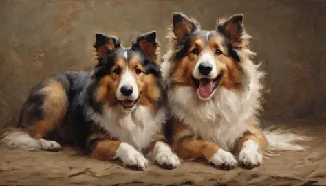 Expressive Rough collie