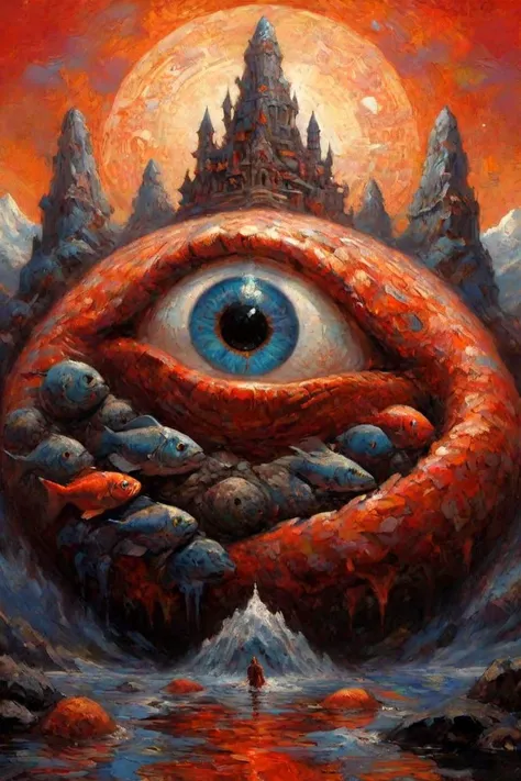 poster art, Unattractive, icon style, Fish-eye Lens, Mandala, extremely beautiful, Orange planet, Dismal, Hopeful, One Color, Titanium, Guilt, Vector Art, Kevin Hill, [Energetic|Happy], Kodak portra, lush reeds, Warm 1700'S ("The Monolith of Opulence":1.3) , Warlike, dripping dark red, Gator skin, Dreams, Spandex, Fairy-Tale, Cold, Dreamcore, Foam, raytraced reflections, Kuno Veeber, CMYK Colors, loop lighting, Obsidian, Peace, Pressured, glimmering transformation, Nomex, pixiv