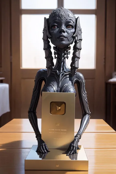 Highly detailed, High Quality, Masterpiece, beautiful, IncrsYTCreatorAward, <lora:YoutubeCreatorAward:1>, (no humans:1.2), object focus