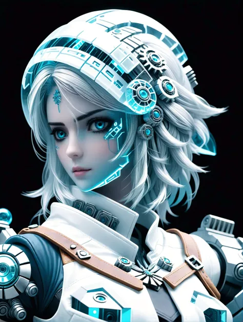 cinematic photo ciri wearing a frost mecha suit <lora:DonMFr0stP4nkXL:1> donmfr0stp4nkxl <lora:attractive:1> <lora:ciri_prodigy_21:1> ciri_w3, breasts, blue eyes, looking at viewer,, <lora:LCM_LoRA_Weights:0.7>, [:style of Anna Dittmann:5] . 35mm photograph, film, bokeh, professional, 4k, highly detailed