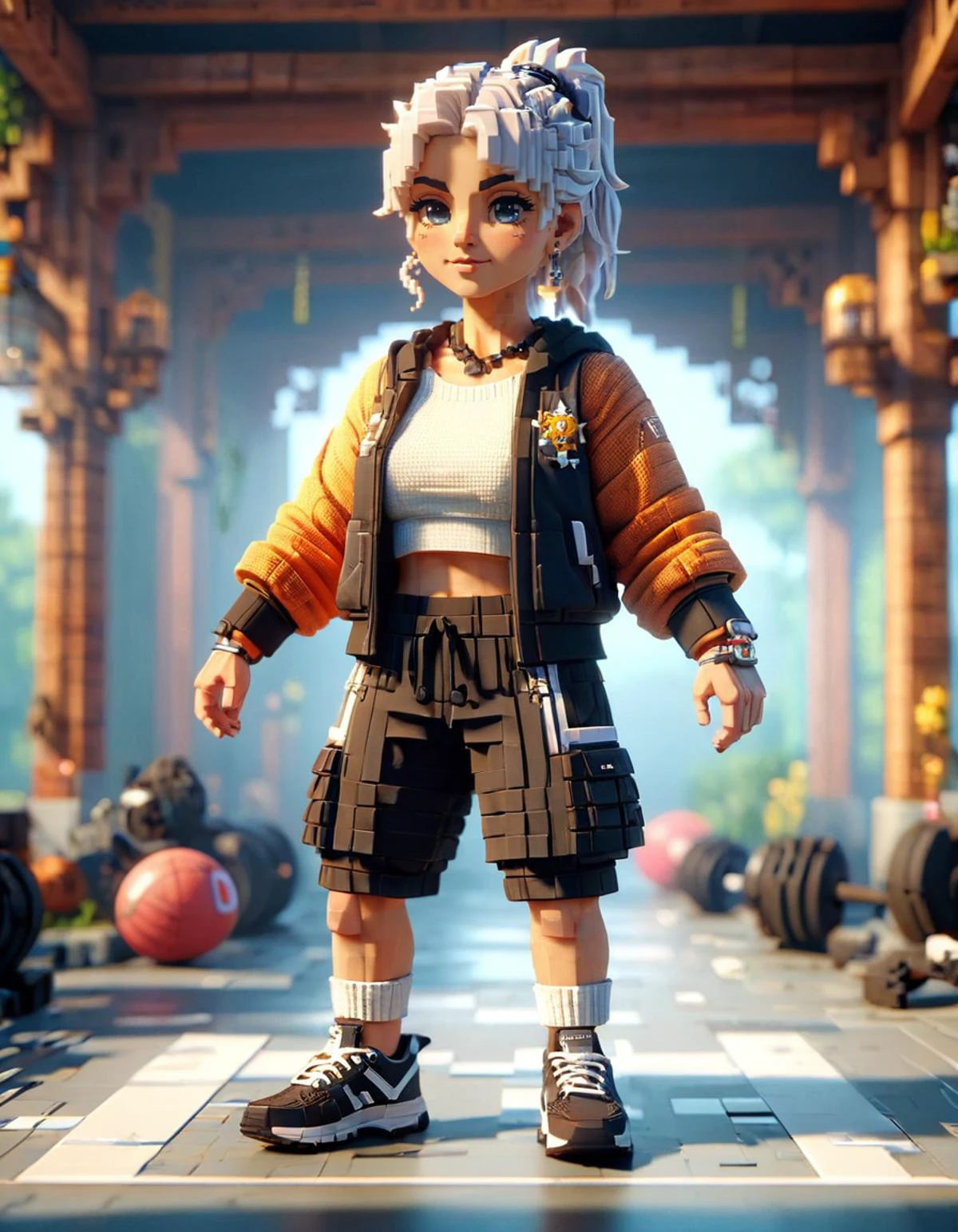 Female Altmer, Elderly, in athletic wear, Sporty, gym-ready, functional, sneakers, activewear, <lora:ral-vxl:1> ral-vxl, holy, highly detailed, sunny, modified, highly enhanced, dynamic cinematic perfect background, highly decorated, professional creative, glossy, artistic, great light