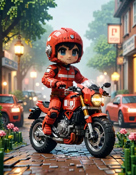 Cinematic still, cute, Aspiring Ducati, Foggy, comics art, (by Steve Ditko:1.1) , Magic Realism, <lora:ral-vxl:1> ral-vxl, magic atmosphere, cinematic, positive emotional, great composition, cinematic perfect intricate stunning fine detail, highly decorated, romantic, fine polished, complex, exquisite color