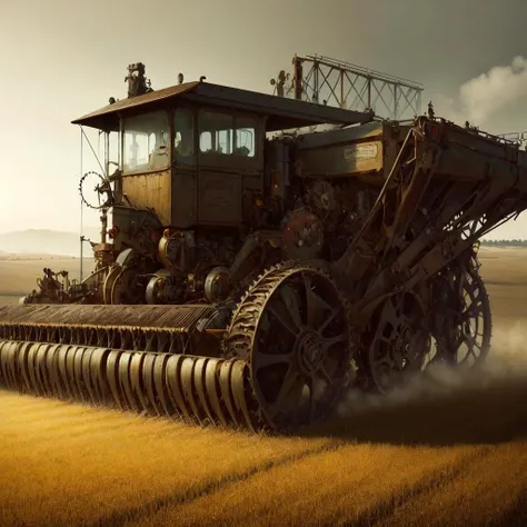 <lora:VictorianPunkAI:.9> VictorianPunkAI
combine harvester , detailed, intricate